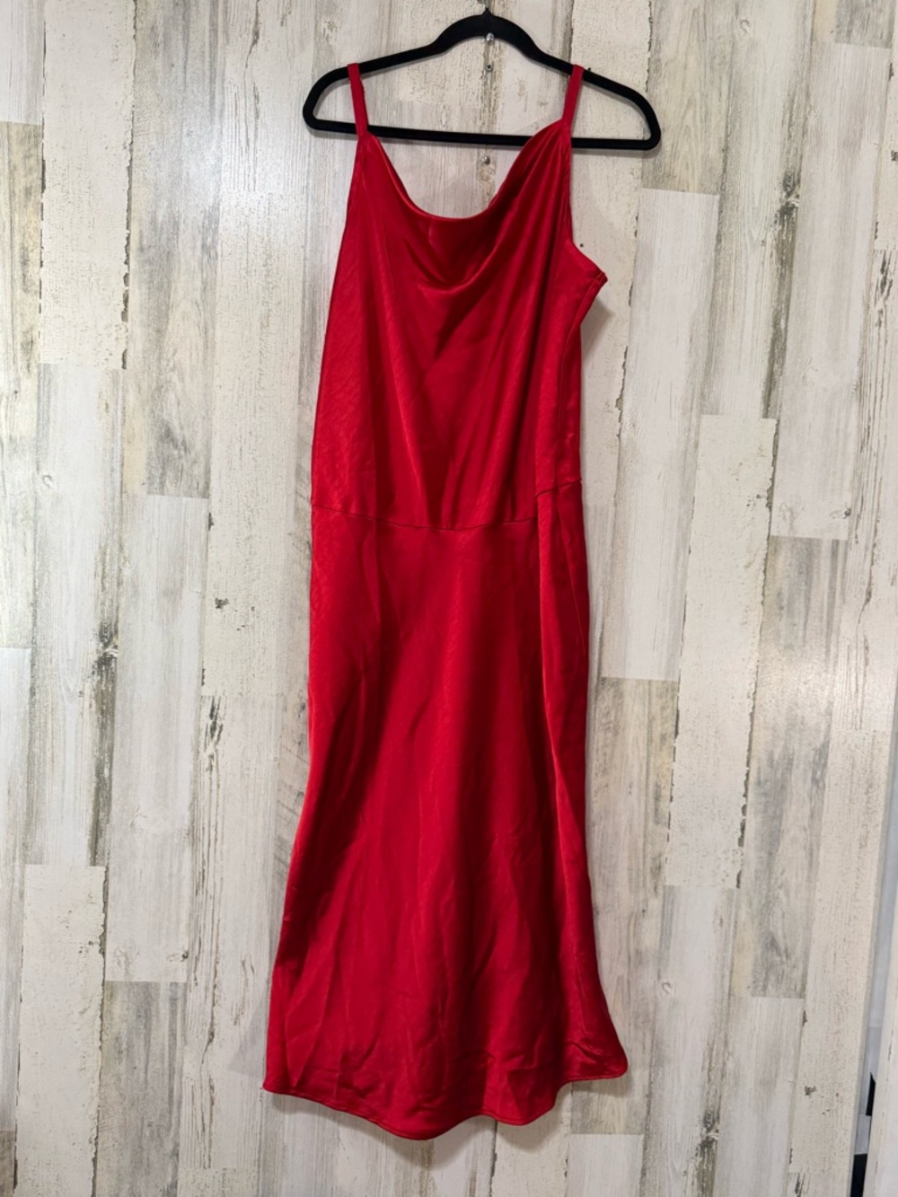 Ava & Viv Red Satin Maxi Slip Dress - Picture 5 of 12